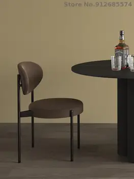 Чистый Красный Современный минималистичный обеденный стол и стул Туалетный столик для макияжа, спинка стула, рабочий стол для домашнего кабинета, Компьютерный стул