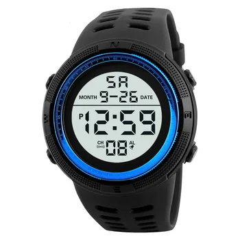Новые мужские светодиодные цифровые часы, светящиеся модные спортивные часы для мужчин, Водонепроницаемые наручные часы с датой для мужчин, мужские часы с обратным отсчетом