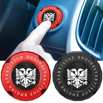 Универсальная крышка кнопки Запуска двигателя автомобиля, Кнопка Запуска с одной кнопкой, Выключатель Зажигания, Вращающееся Кольцо Для Украшения Кнопки автомобиля.