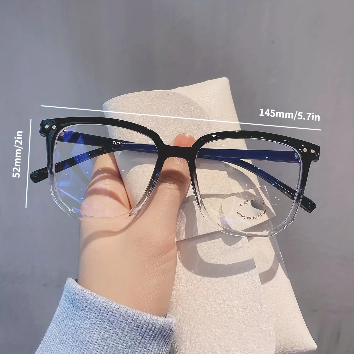 Синие Светозащитные очки Женские Прозрачные линзы Очки для чтения за компьютером Для женщин Оправы для очков Унисекс Противорадиационные Очки