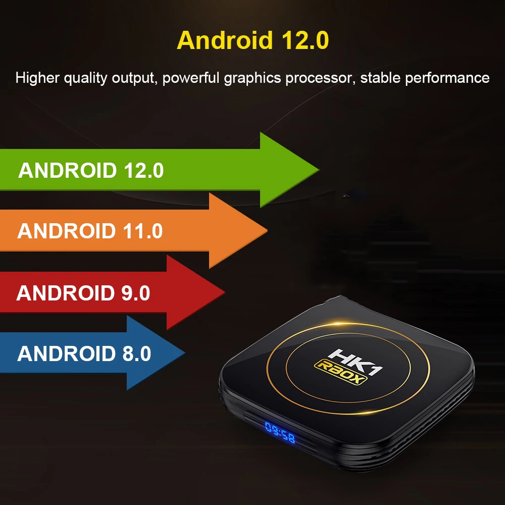 Android 12 Smart TV BOX HK1 RBOX H8S Allwinner H618 4GB 32G 64G Wifi6 2,4 и 5G 4K Медиаплеер Google Voice Assistant Телеприставка