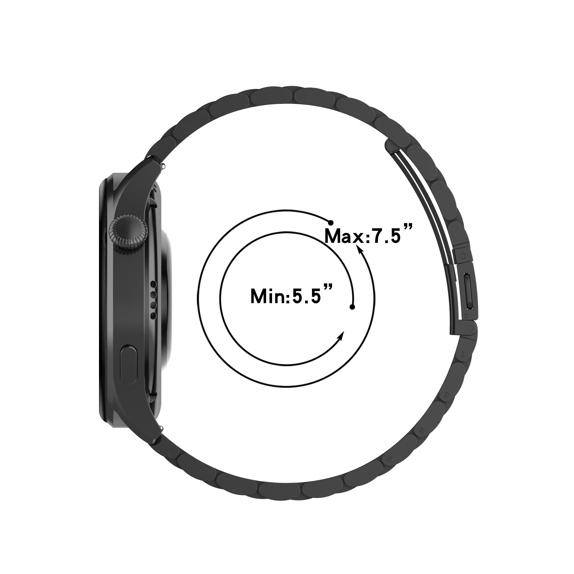 Ремешок из нержавеющей стали 22 мм для смарт-браслета Huawei Watch 3, сменный ремешок для часов Watch3 Pro, металлический Correa, новинка