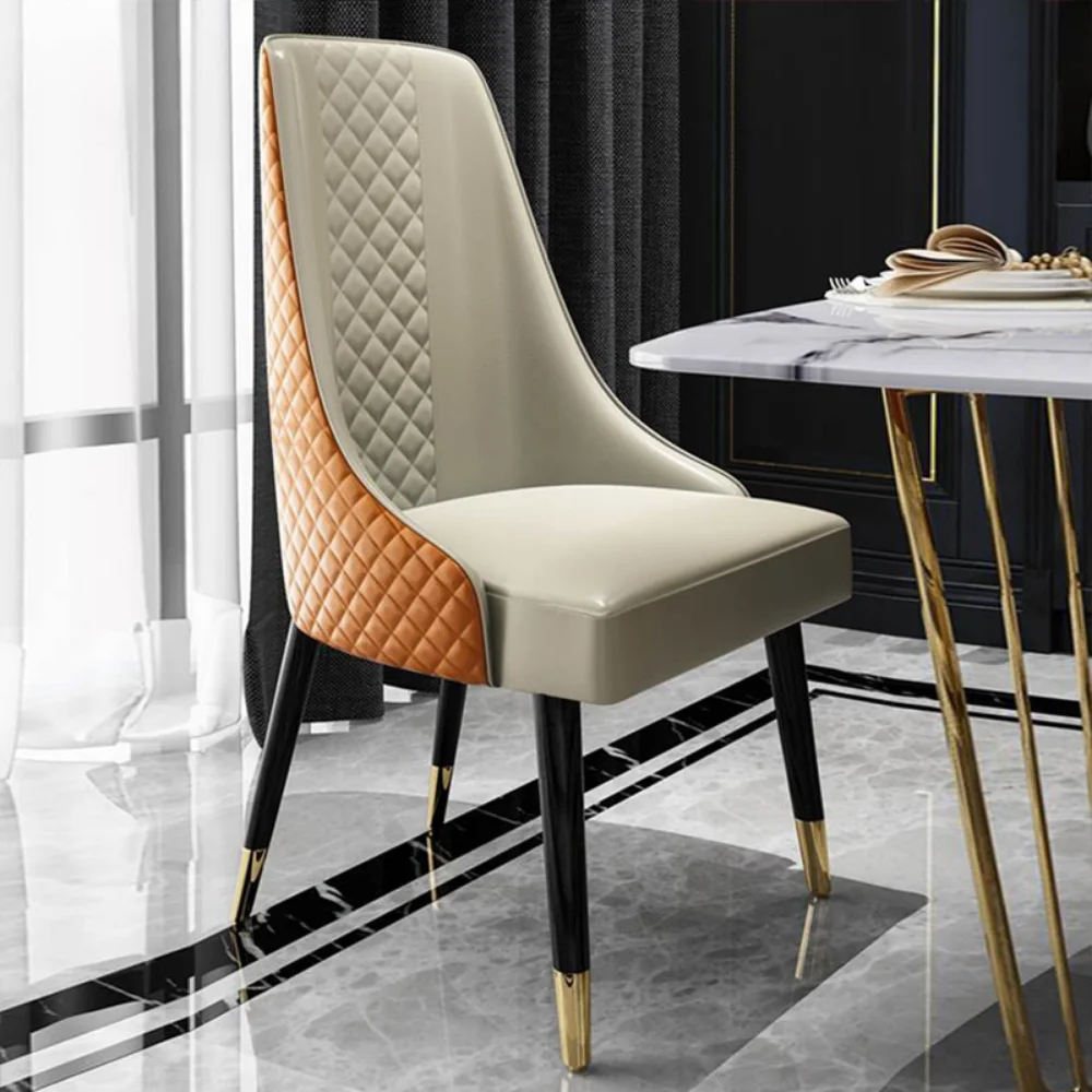 Дышащие обеденные стулья из микрофибры Мебель для ресторана Эргономичный дизайн Сиденье с наполнителем из губки с высоким отскоком
