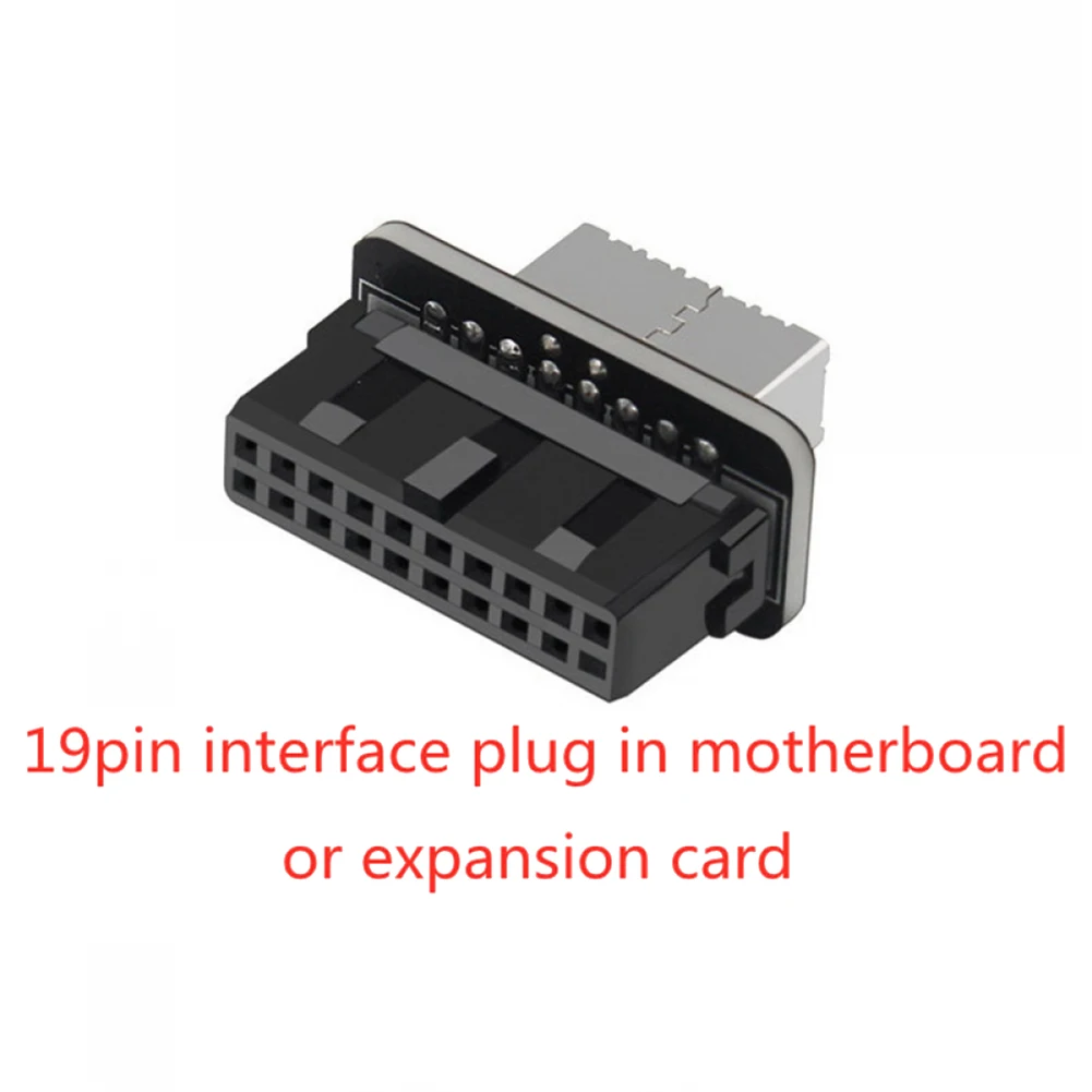 Внутренний разъем USB 3.0 для USB Type C, передний адаптер Type E, преобразователь 19P/20P