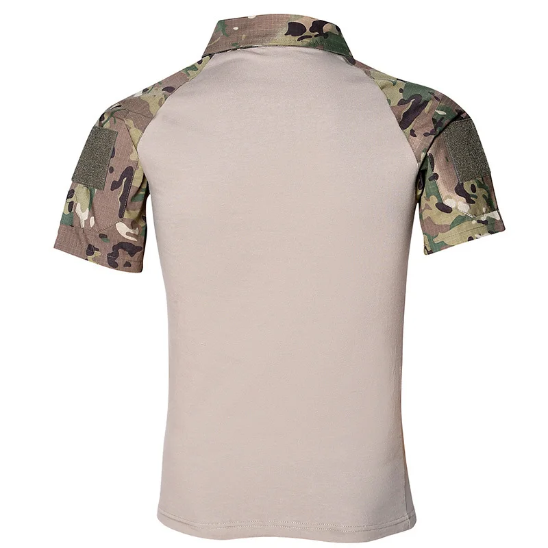 Летние армейские военные футболки Мужская уличная Тактическая рубашка Быстросохнущая Охотничья одежда Камуфляжная походная футболка Боевые рубашки
