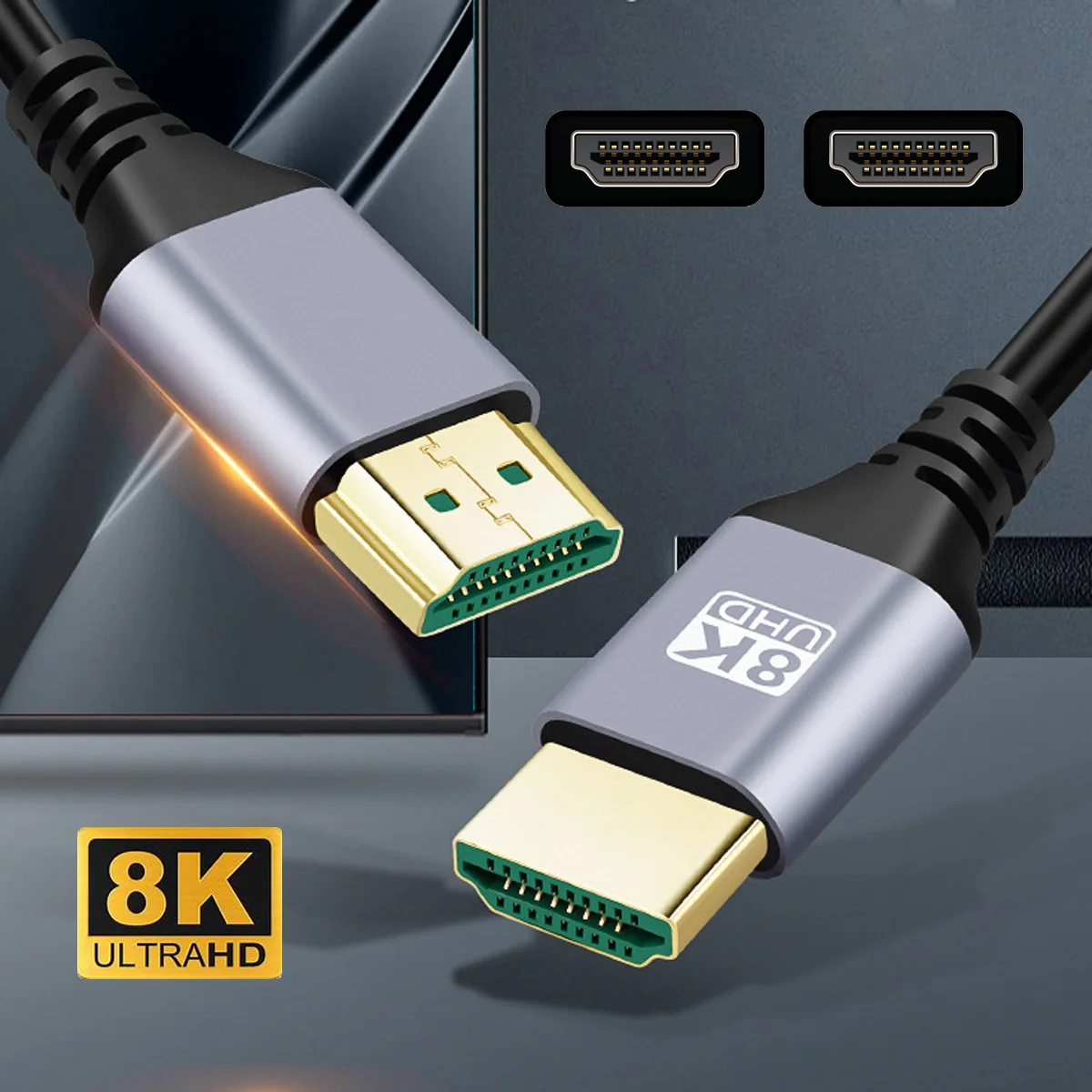 Высокоскоростной HDMI 2.1, ультратонкий кабель HDTV типа 