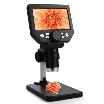 Электронная камера с 1000-кратным увеличением 32 ГБ, Видеомагнитофон с 4,3-дюймовым ЖК-дисплеем высокой четкости, цифровой микроскоп с перезаряжаемой батареей