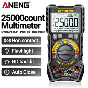 ANENG SZ20 25000 Отсчетов Профессиональный Цифровой Мультиметр Электрический Измеритель переменного/Постоянного тока Тестер напряжения для автомобильного Омного конденсатора