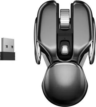 PX2 Металлическая 2,4-граммовая перезаряжаемая беспроводная мышь с отключением звука 1600 точек на дюйм, 6 кнопок для портативных ПК, компьютерных игр, офиса, дома, Водонепроницаемая мышь