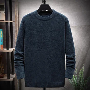 Осенне-зимний Свитер большого размера 8XL 140 кг, мужской Свободный свитер, теплая одежда 7XL