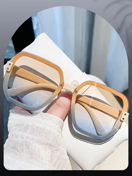 Трендовые солнцезащитные очки унисекс с градиентными линзами в классической оправе, милые солнцезащитные очки 2023, Летняя повседневная одежда для вечеринок, уличная одежда
