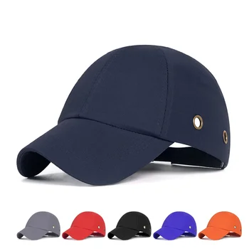 Каска для спецодежды Защита головы Верхняя крышка с 6 отверстиями Защитный рабочий шлем ABS Внутренняя оболочка Стиль бейсбольной шляпы Защитный