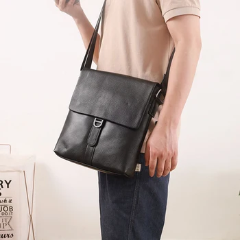Мужская сумка-мессенджер из натуральной кожи, высококачественные мужские сумки через плечо, маленькие сумки через плечо для мужчин