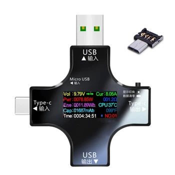 USB тестер Цифровой вольтметр Амперметр Измеритель тока Детекторы Амперметра Прямая поставка