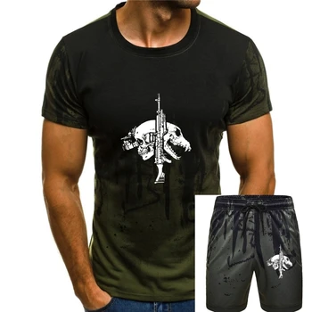 Винтажные футболки с туманным черепом, мужские футболки с круглым вырезом из 100% хлопка, футболки Forward Observations Group, футболки с коротким рукавом, одежда для вечеринок