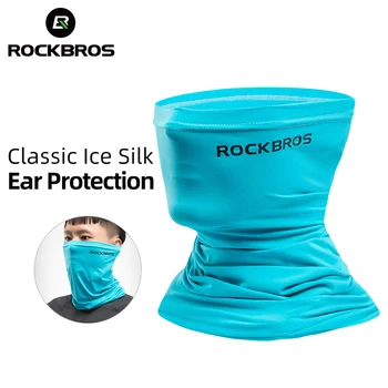 Официальный шарф Rockbros для велоспорта, впитывающий пот, для верховой езды, летняя бандана, шарф для лица, гетры для шеи, Солнцезащитная спортивная маска для лица