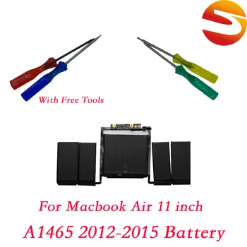 Аккумулятор A1465 для Macbook Air 11 дюймов 2012-2015 года выпуска a1406 7,6 В 5000 ма Аккумулятор для ноутбука Бесплатные инструменты