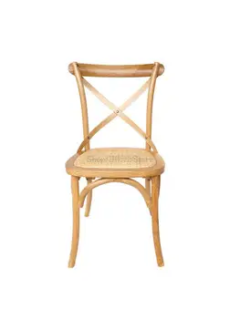 Современный домашний досуг, креативный стул со спинкой, обеденный стул в скандинавском стиле в стиле ретро, стул для американской семьи, обеденный стул с вилкой из массива дерева