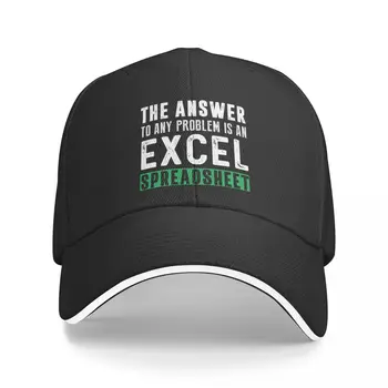 Новинка, решение любой проблемы - электронная таблица Excel, забавный подарок для любителя Excel, бейсбольная кепка, мужская кепка с диким мячом, женская кепка
