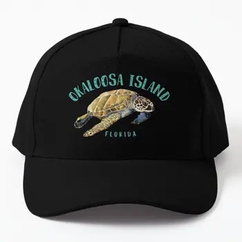 Остров Окалуса, Флорида, Дизайн морской черепахи, бейсбольная кепка, шляпа для мальчиков, мужская весна с принтом Рыбы
 Женская Спортивная Повседневная Шапка Snapback