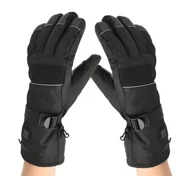 Теплые перчатки для рук, теплые термальные перчатки емкостью 5000 мАч, зимние грелки для рук, универсальные женские лыжные перчатки с подогревом, чувствительные к мотоциклу