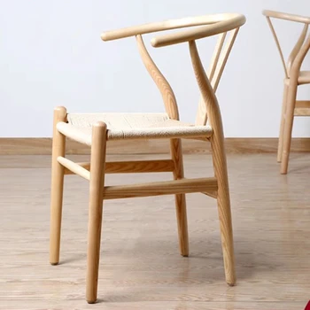 Столовые стулья Vanity Artist с кофейным акцентом, деревянные Садовые стулья для балкона, шезлонги для отдыха, мебель для столовой WJ40XP