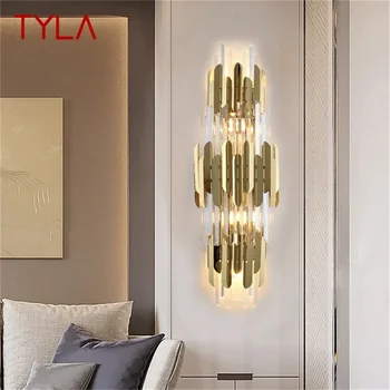 · Настенный светильник TYLA Crystal, современные светодиодные бра для помещений, декоративные светильники для домашней спальни