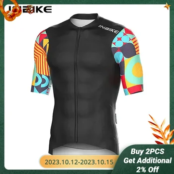 Мужская велосипедная рубашка Inbike, быстросохнущая дышащая велосипедная одежда с длинным рукавом Для мужчин, мужская велосипедная майка
