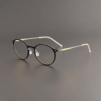 2023 г., винтажная Круглая оправа для очков из сплава Для мужчин и женщин, Высококачественная оправа для очков при близорукости, Новые Дизайнерские очки