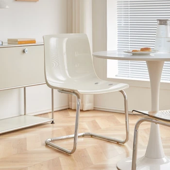 Обеденный стул с прозрачным дизайном, Современный простой Акриловый домашний обеденный стул, Оригинальная спинка, Мебель для салона Mueble Hogar QF50DC