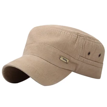 Модная плоская кепка унисекс в военном стиле, уличная бейсболка с защитой от солнца в стиле ретро, однотонная спортивная солнцезащитная кепка Casquette