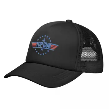 Бейсбольная кепка Top Gun Maverick Movie Mesh для мужчин и женщин, кепка рабочего дальнобойщика, кепки американских истребителей, регулируемые кепки Snapback, летние