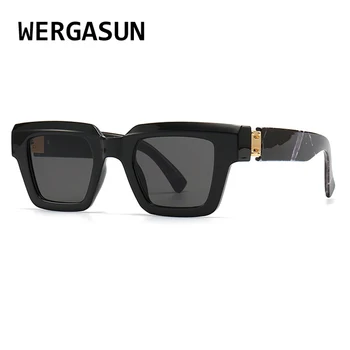 Стильные квадратные солнцезащитные очки для женщин, тренд 2023, солнцезащитные очки для мужчин, солнцезащитные очки для вождения UV400
