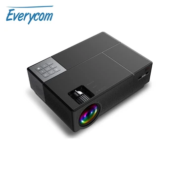 Проектор Everycom M9 1080P Проектор домашнего кинотеатра CL770 Светодиодный проектор 6800 люмен С поддержкой видеопроектора 4K Beamer