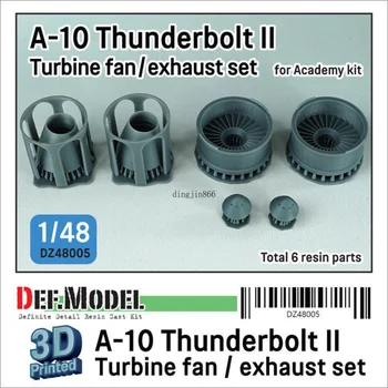 Турбинный вентилятор DEF A-10 Thunderbolt II / комплект вытяжных сопел - (для Academy 1/48)