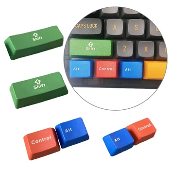 6ШТ игровых клавишных колпачков для механических игровых клавиатур 6 клавиш толщиной PBT Shift Contrl Alt Keycaps OEM