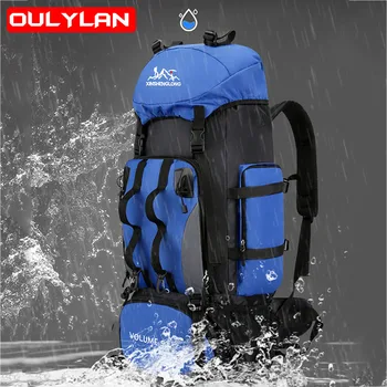 90Л Походная сумка для альпинизма на открытом воздухе, мужской Легкий рюкзак большой емкости, Женская дорожная сумка для кемпинга, Водонепроницаемый рюкзак
