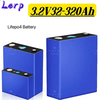 Аккумуляторная батарея Lifepo4 com barradores, 3,2 В, 32 Ач, 320 Ач, 12 В, 24 В, 48 В, 60 В, 72 В, СДЕЛАЙ САМ, для дома, для гольфа, для дома на колесах