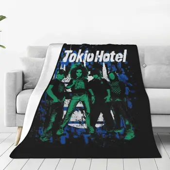 Tokio Hotel Rock, покрывало Фланелевое Музыкальное, Теплые пледы для спальни, диван, одеяло для спальни