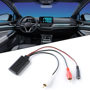 Автомобильный радиоприемник, совместимый с Bluetooth, модуль приемника, адаптер 12V AUX, Музыкальный аудиоприемник, стереоприемник для автомобилей с интерфейсом 2RCA