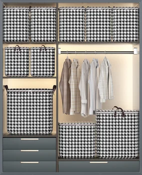 Видимый переносной шкаф для сортировки одежды, ящик для хранения, складная сумка для хранения одежды с усиленной ручкой для постельного белья, одеяло
